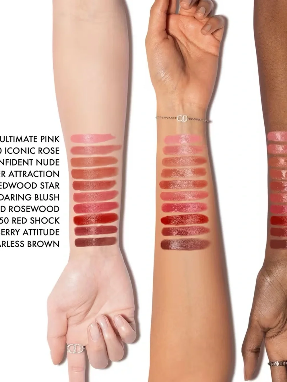 NIB DIOR Rouge On Stage Long Wear comfort  lipstick 565 FEARLESS BROWN SHINE $48